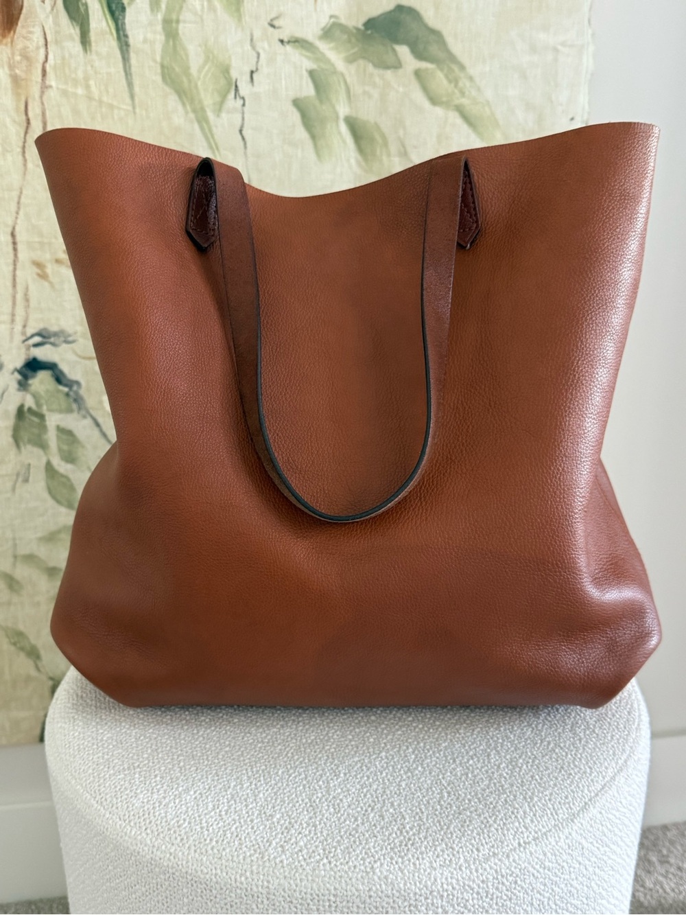 Madewell Transport Tote Leather Bag – English Saddle Brown